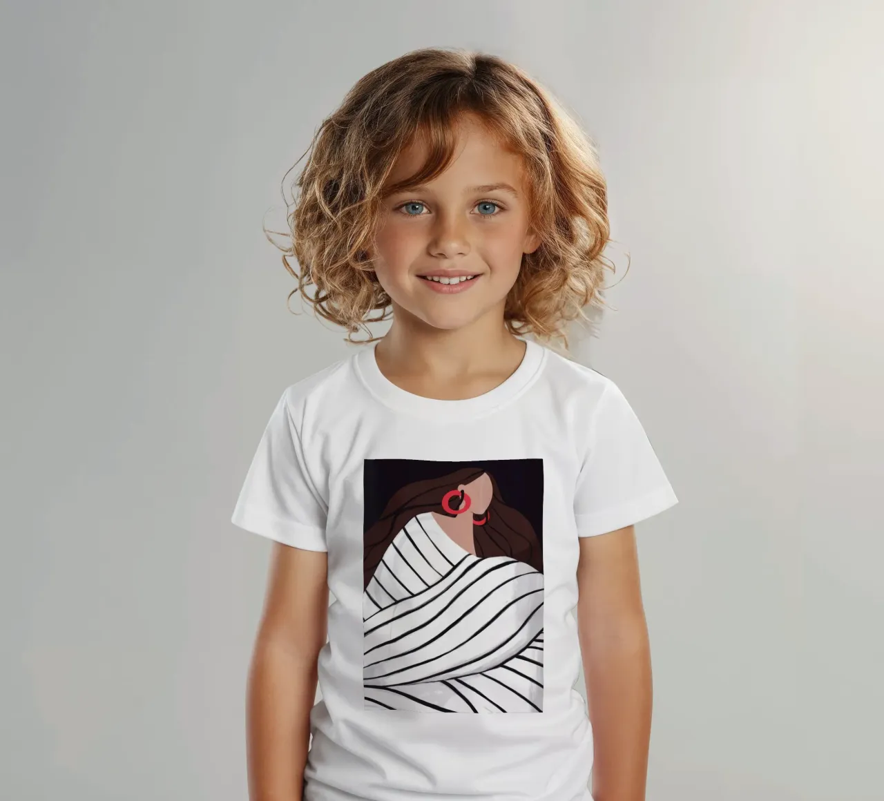 Abrazo de rayas Calor camiseta para niños de Emery Kate