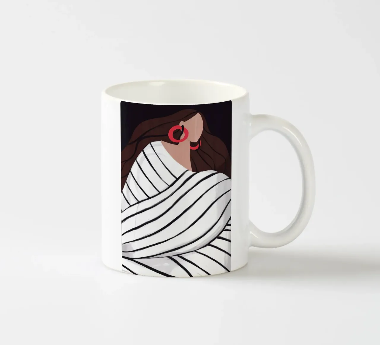 Le strisce abbracciano il calore tazza in ceramica da Emery Kate
