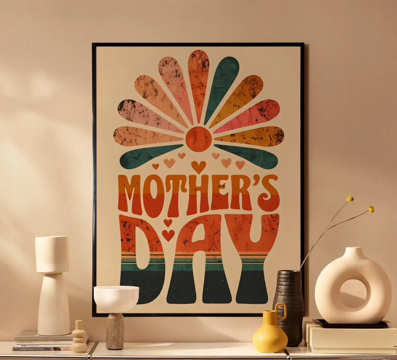 Moederdag poster van RETRO VINTAGE EDITION