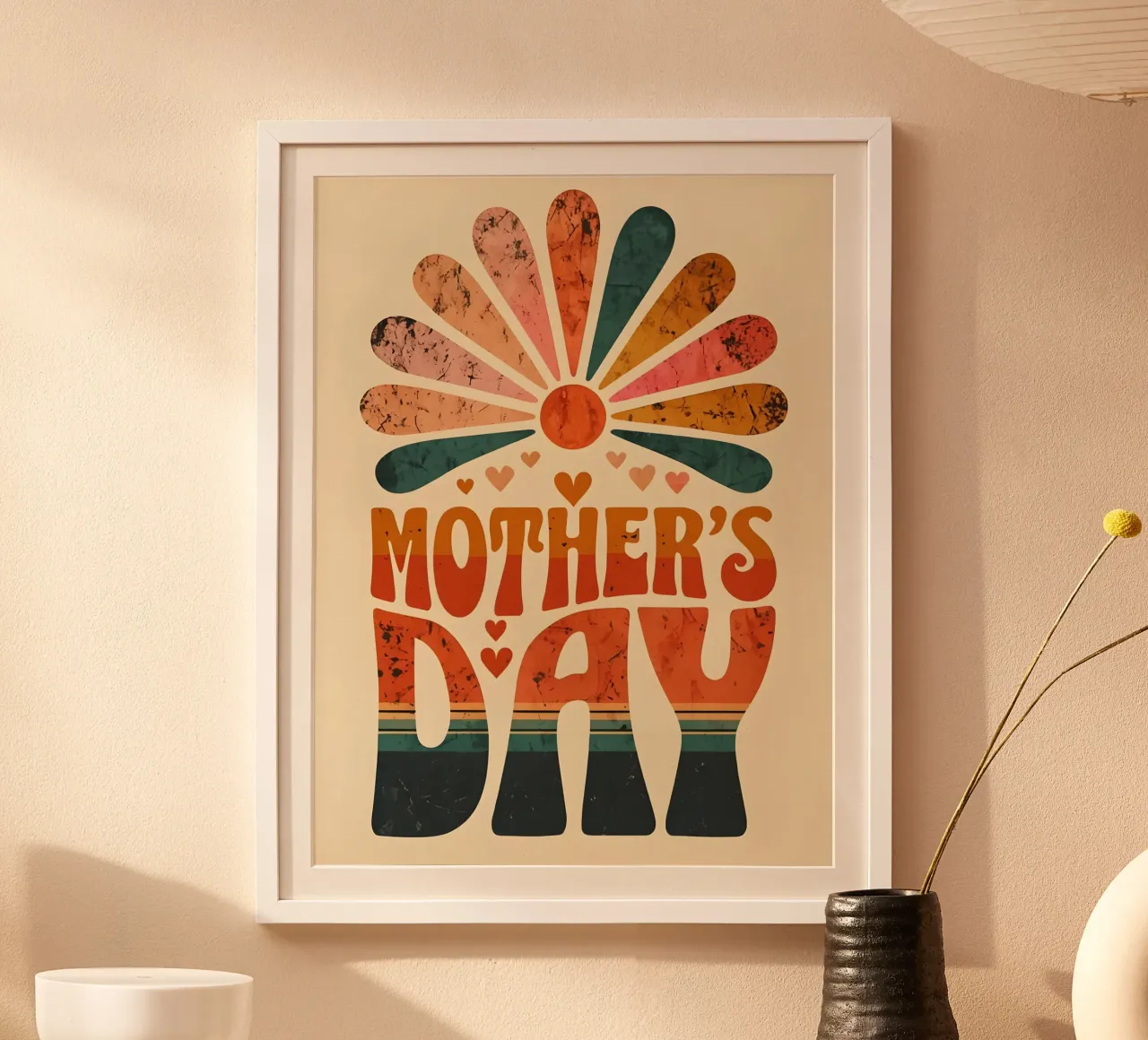 Moederdag poster van RETRO VINTAGE EDITION