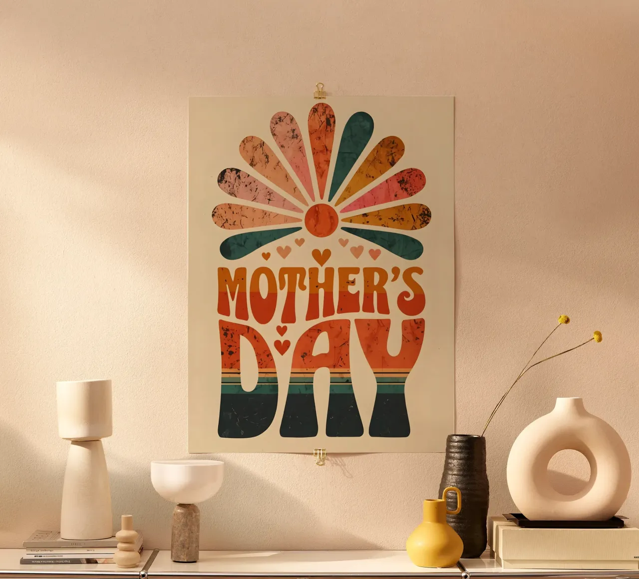 Moederdag poster van RETRO VINTAGE EDITION