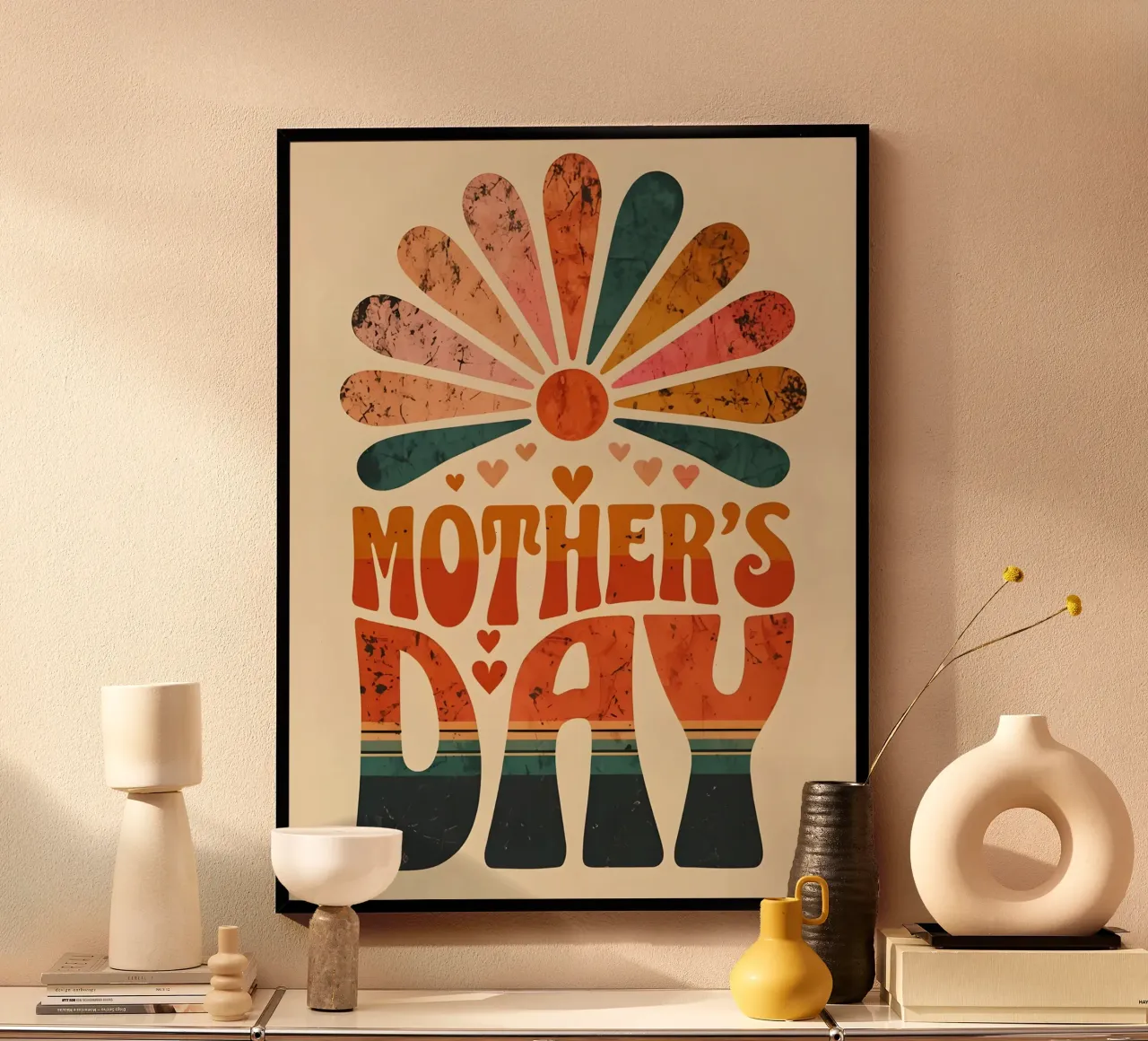 Moederdag poster van RETRO VINTAGE EDITION