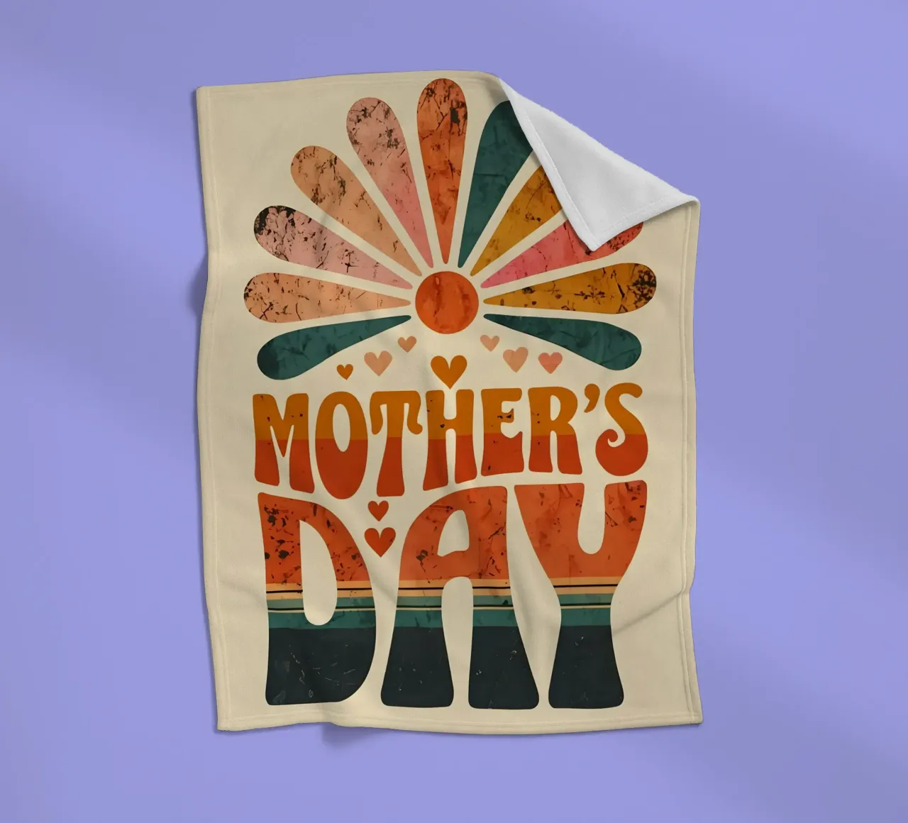 Moederdag fleecedeken van RETRO VINTAGE EDITION