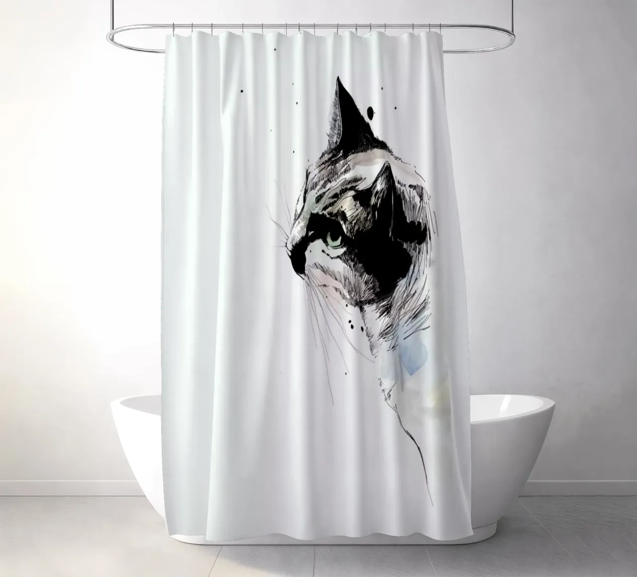 Kimo shower curtain by WALLstories