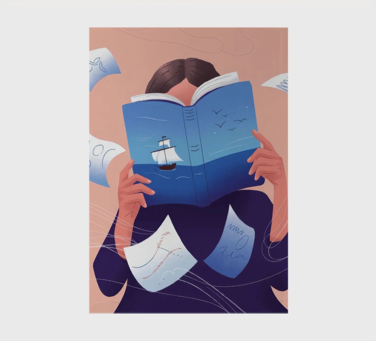 Imaginative Book Journey notebook by Emery Kate
