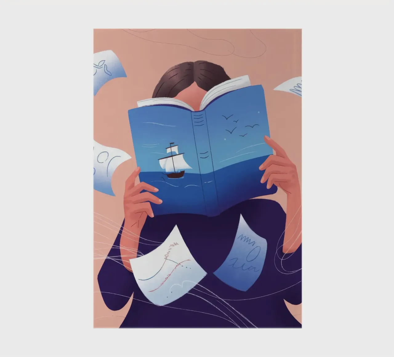 Imaginative Book Journey notebook by Emery Kate