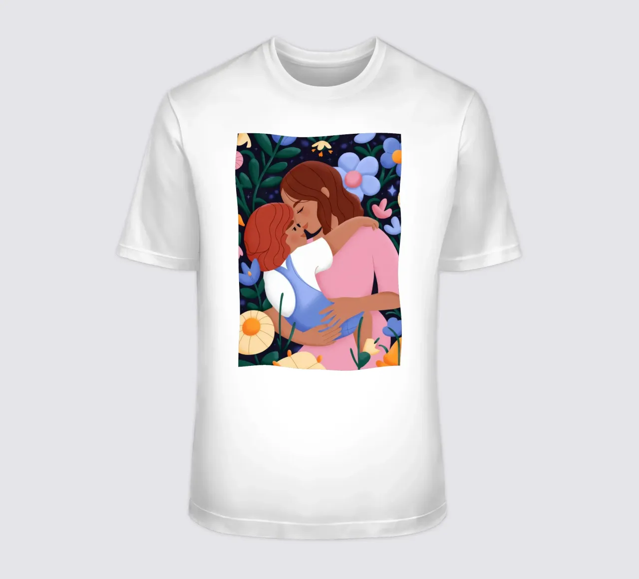 Abbraccio floreale dell'amore t-shirt da Emery Kate