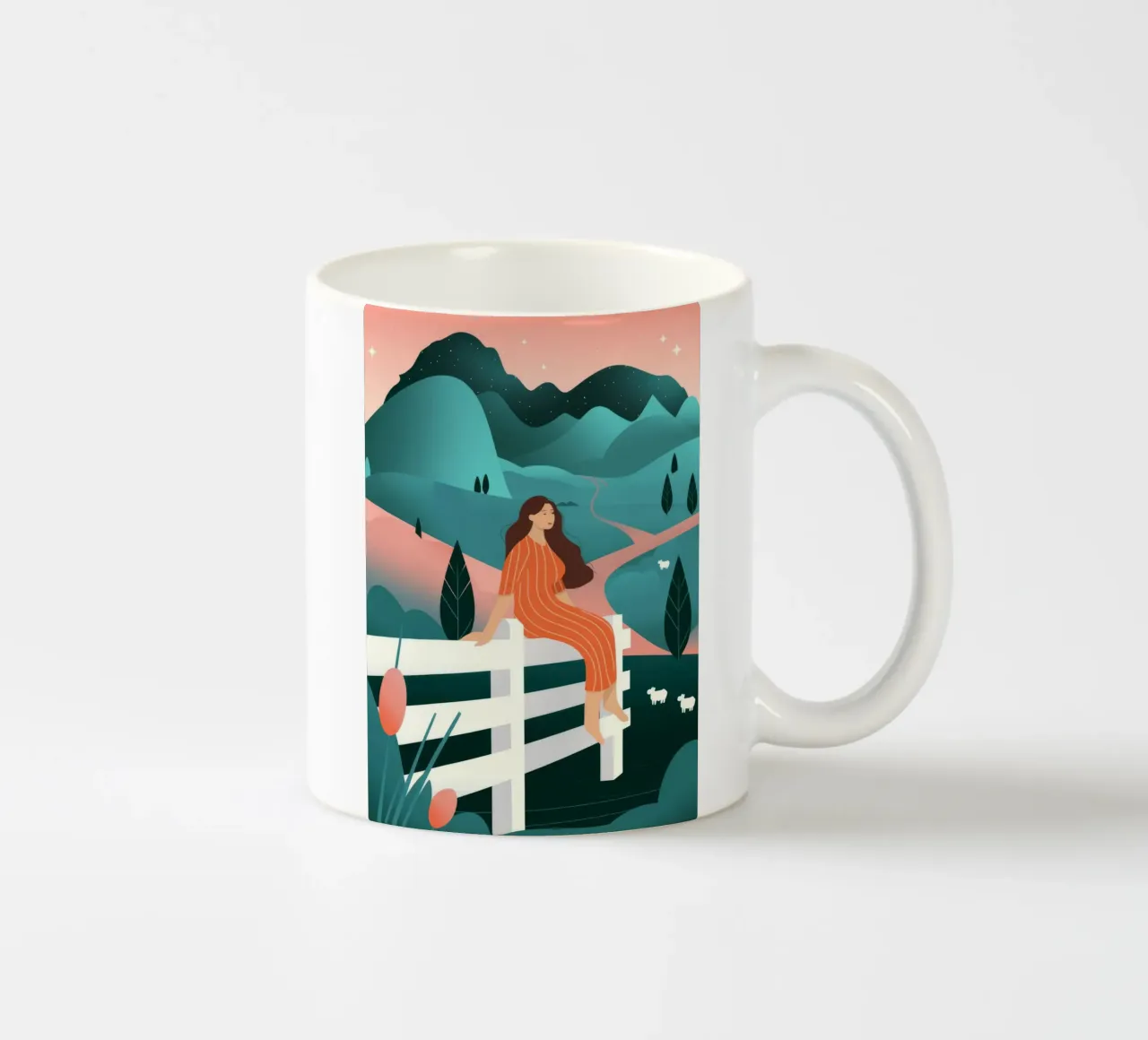 Recinto panoramico Rest tazza in ceramica da Emery Kate