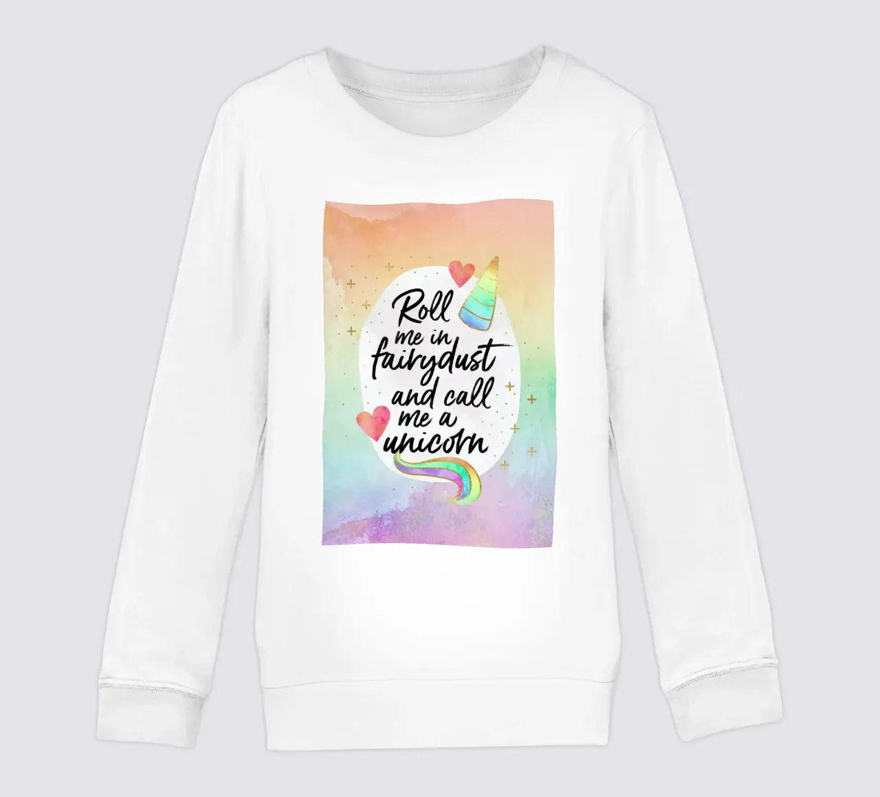 Roll Me in Fairydust kids sweatshirt by Elisabeth Fredriksson