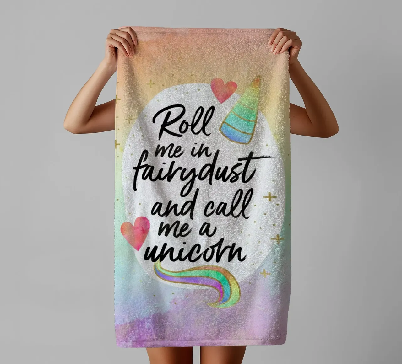 Roll Me in Fairydust Handtuch von Elisabeth Fredriksson