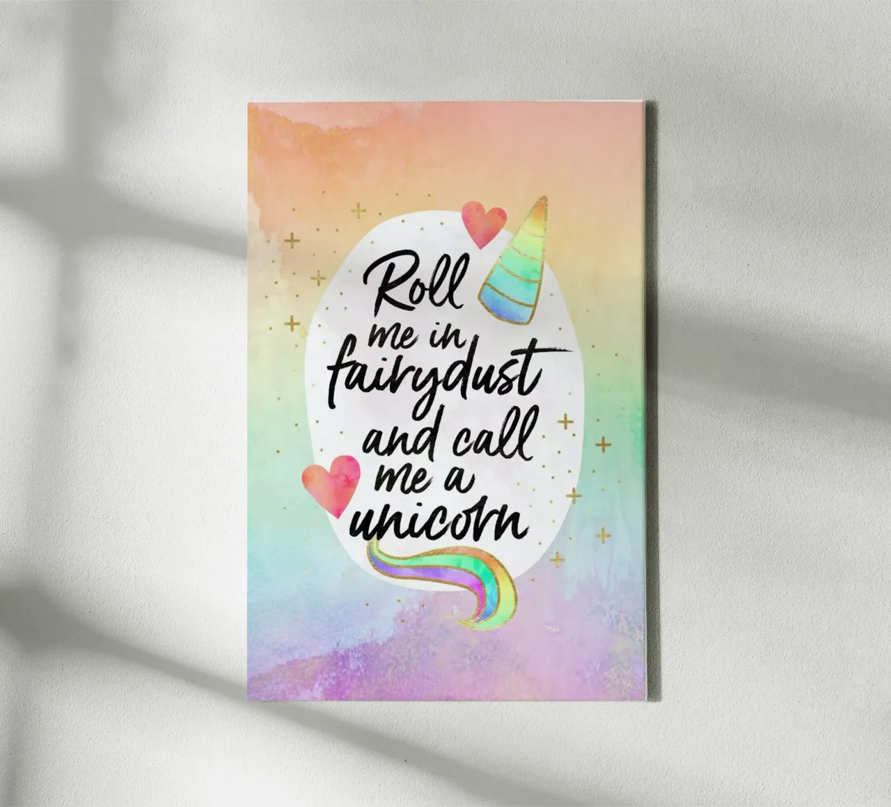 Roll Me in Fairydust tela con Cornice a cassetta da Elisabeth Fredriksson