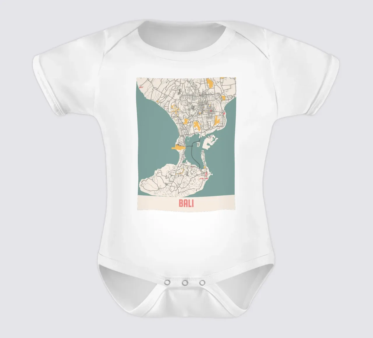 BALI short-sleeve baby romper by Travelstudio