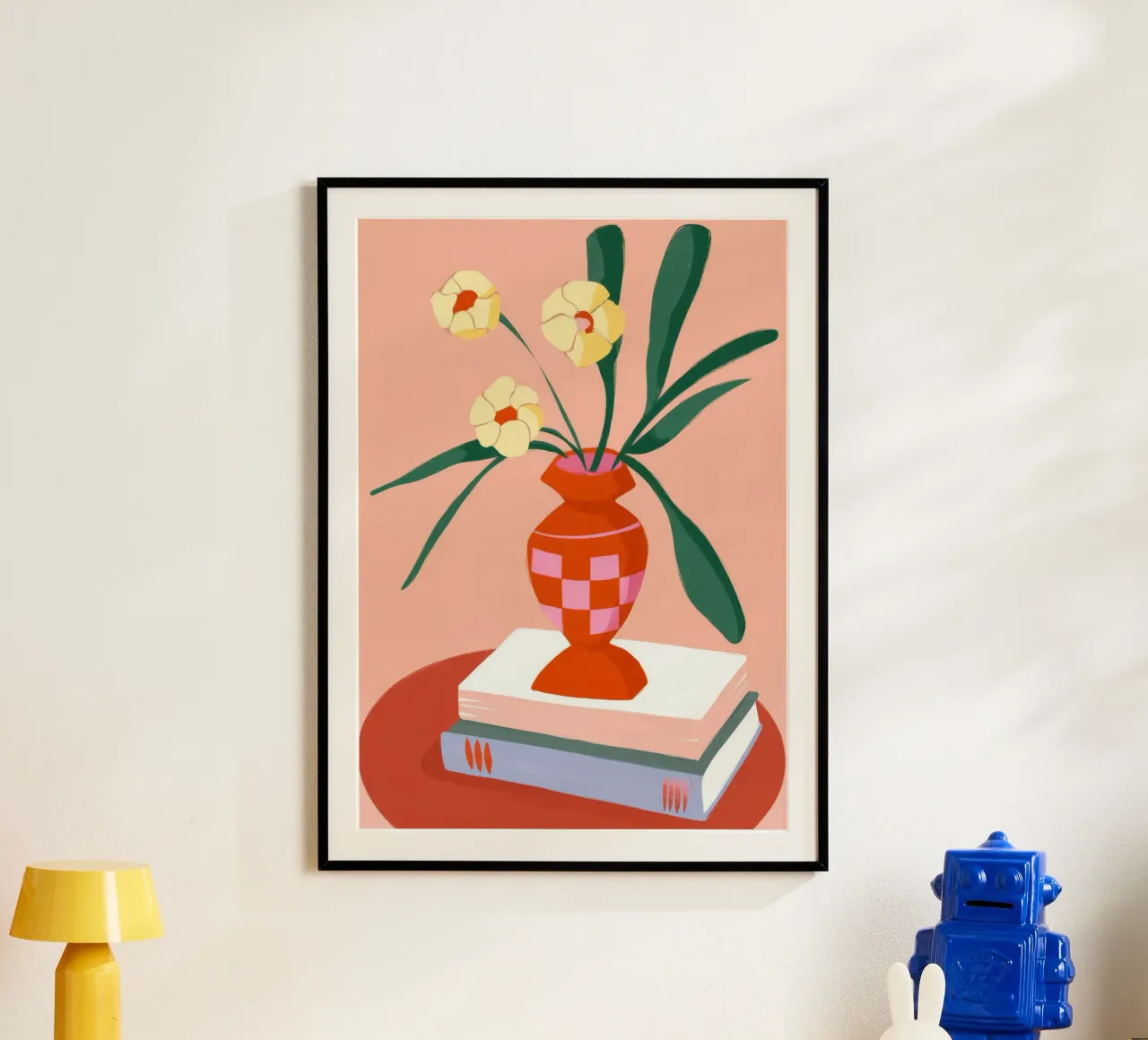 Decorazione floreale per libri poster con telaio in plastica da Emery Kate