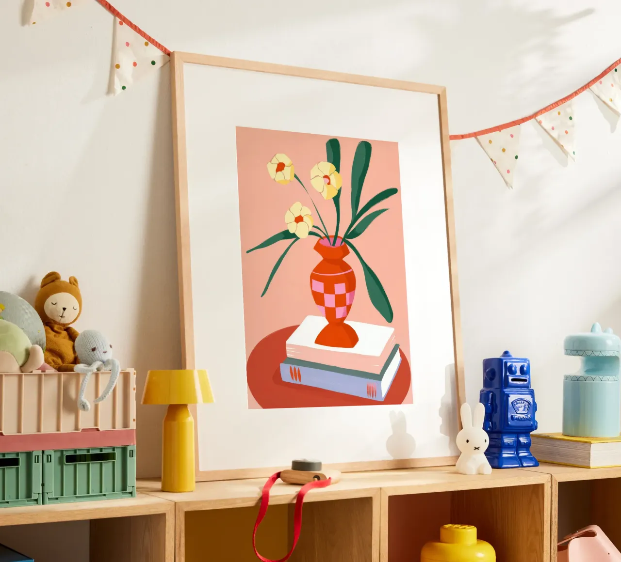 Decorazione floreale per libri poster con telaio in plastica da Emery Kate