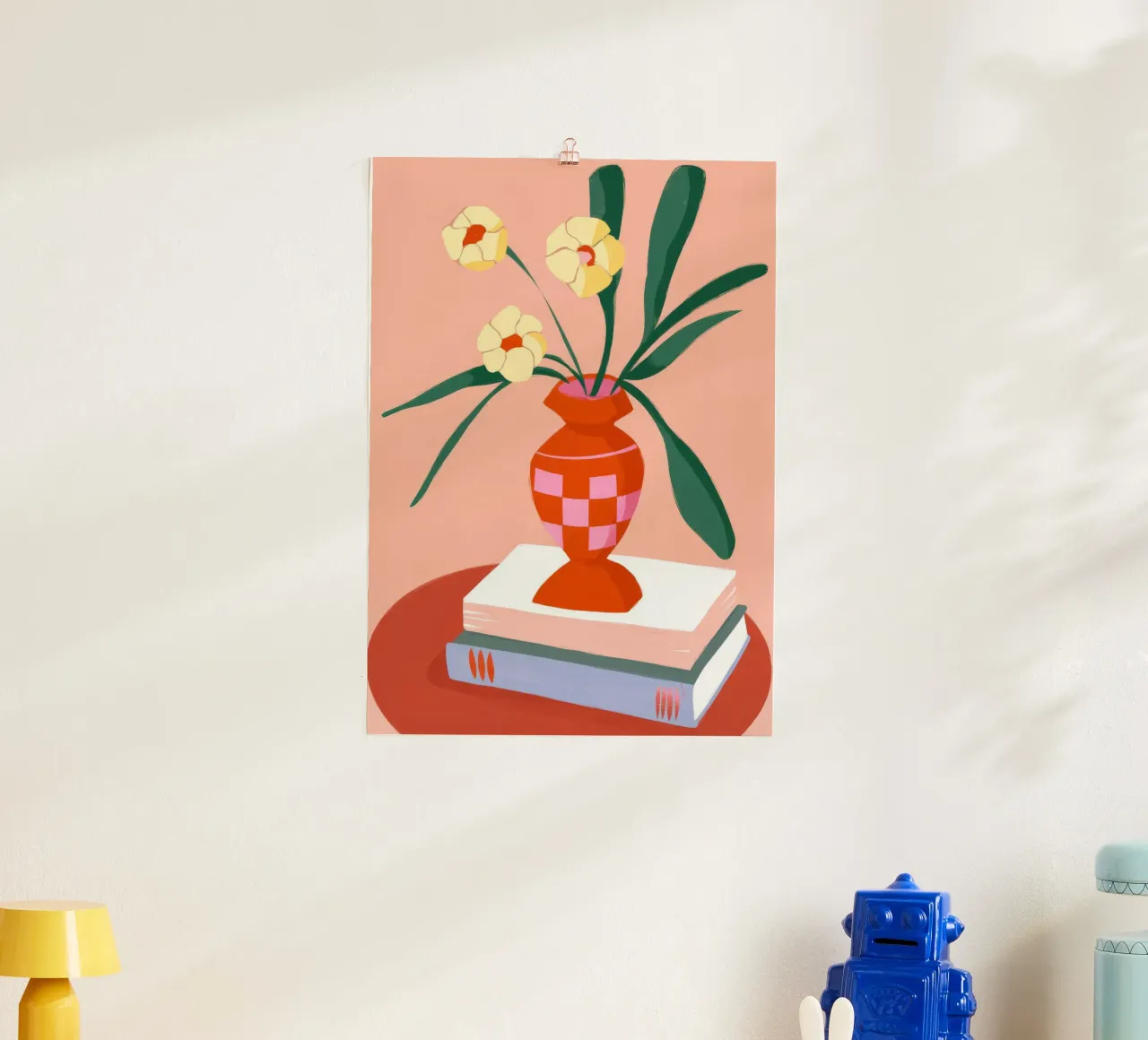 Decorazione floreale per libri poster con telaio in plastica da Emery Kate