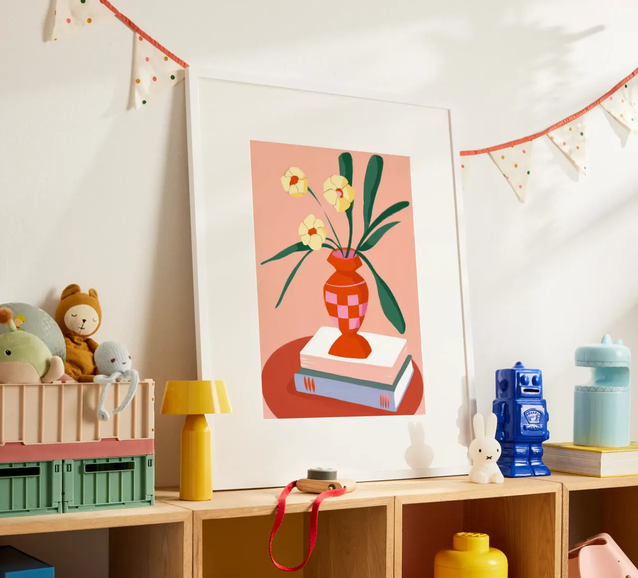 Decorazione floreale per libri poster con telaio in plastica da Emery Kate