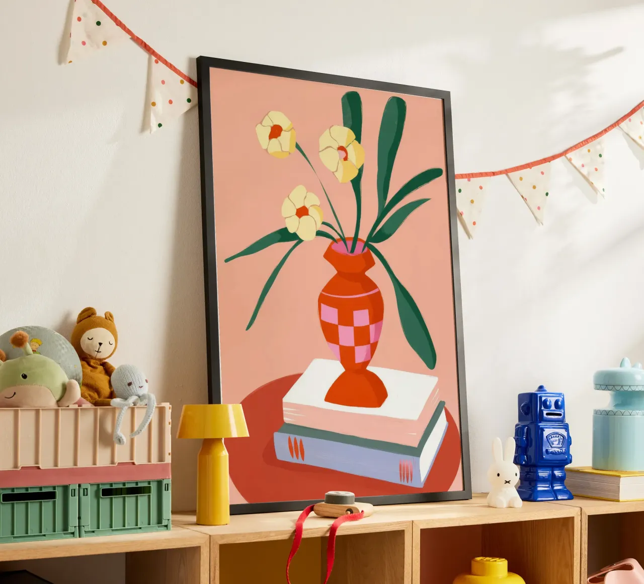 Decorazione floreale per libri poster con telaio in plastica da Emery Kate