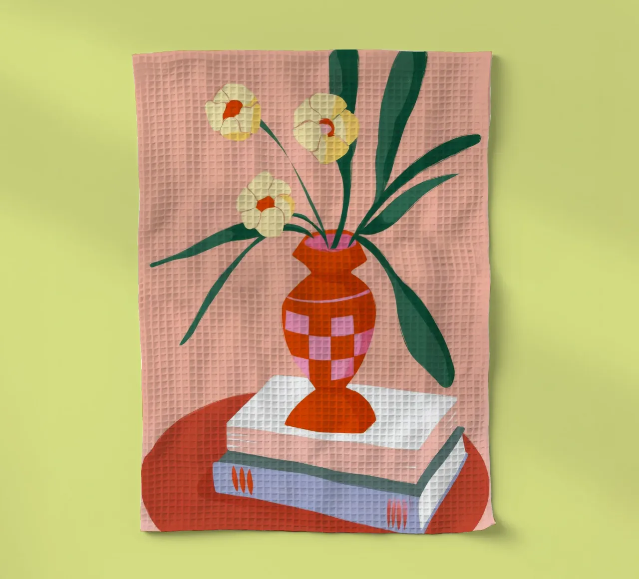 Floral Book Decor tea towel by Emery Kate