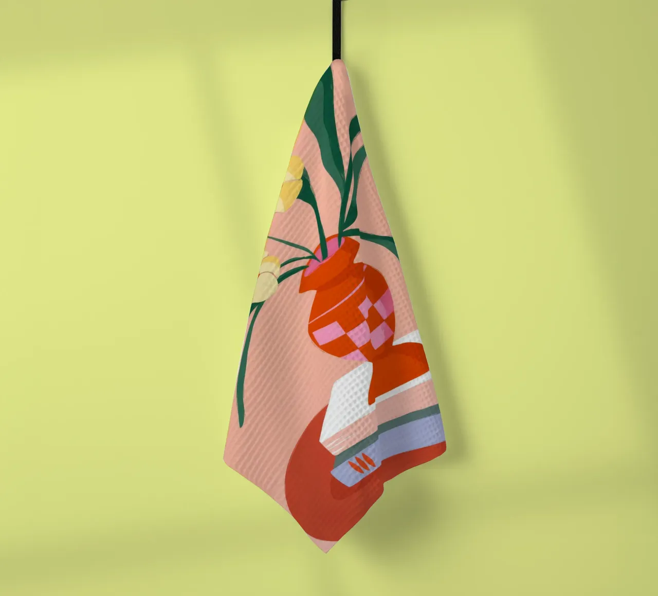 Floral Book Decor tea towel by Emery Kate