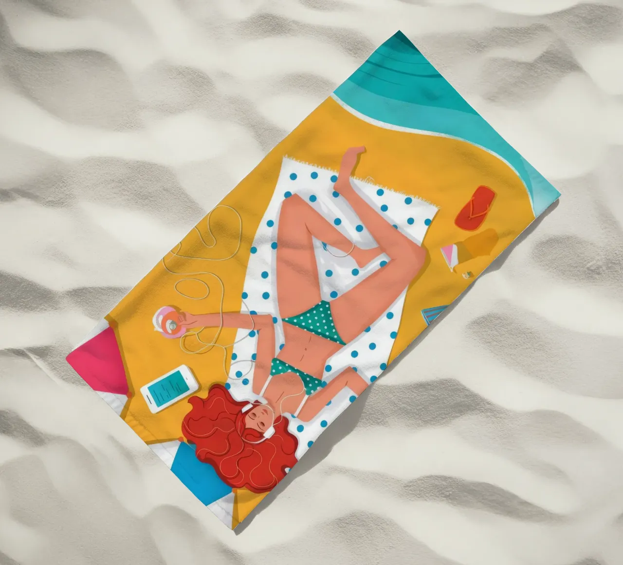 Giornata di relax in spiaggia telo mare da Emery Kate