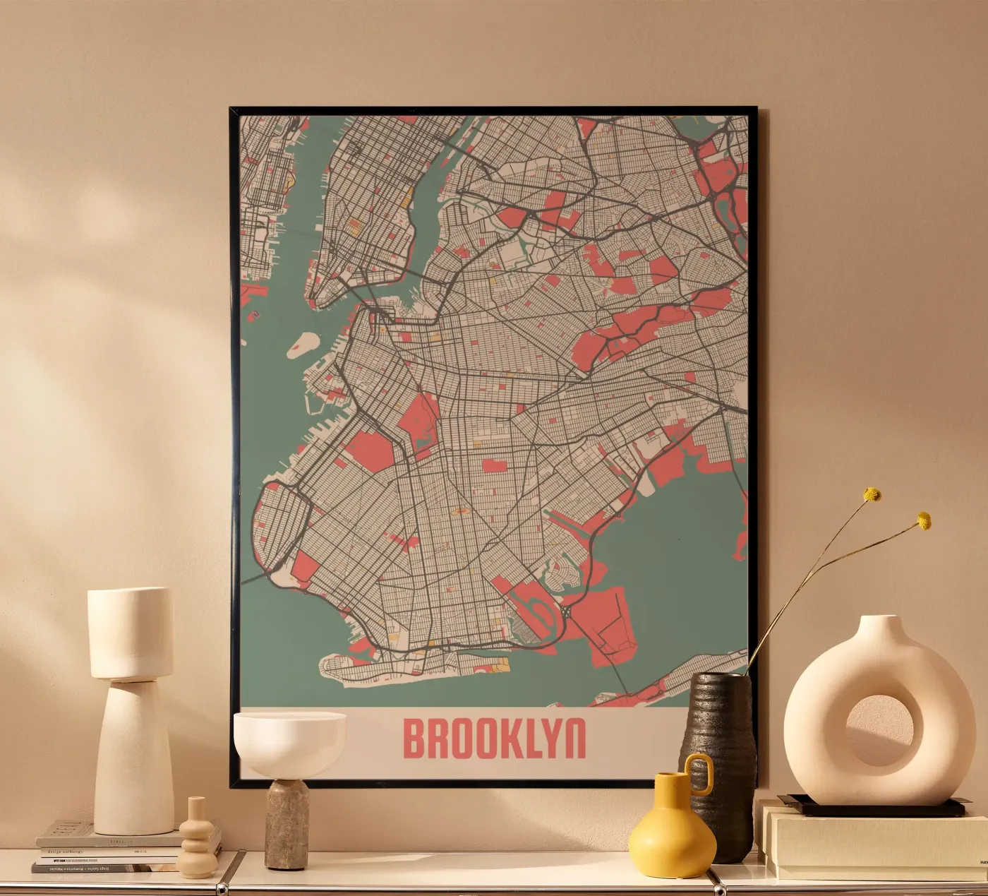 BROOKLYN poster van Travelstudio