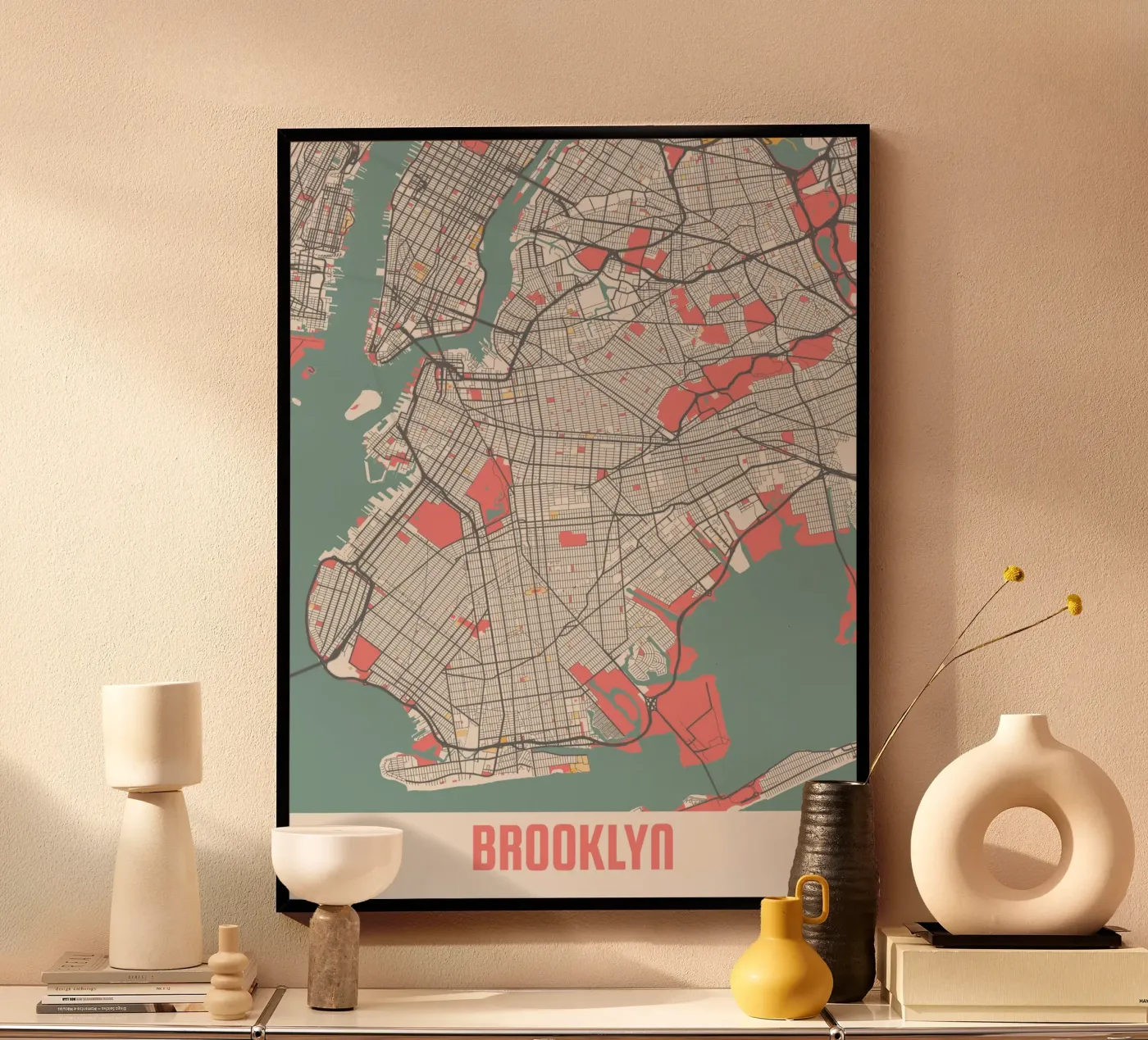 BROOKLYN poster van Travelstudio