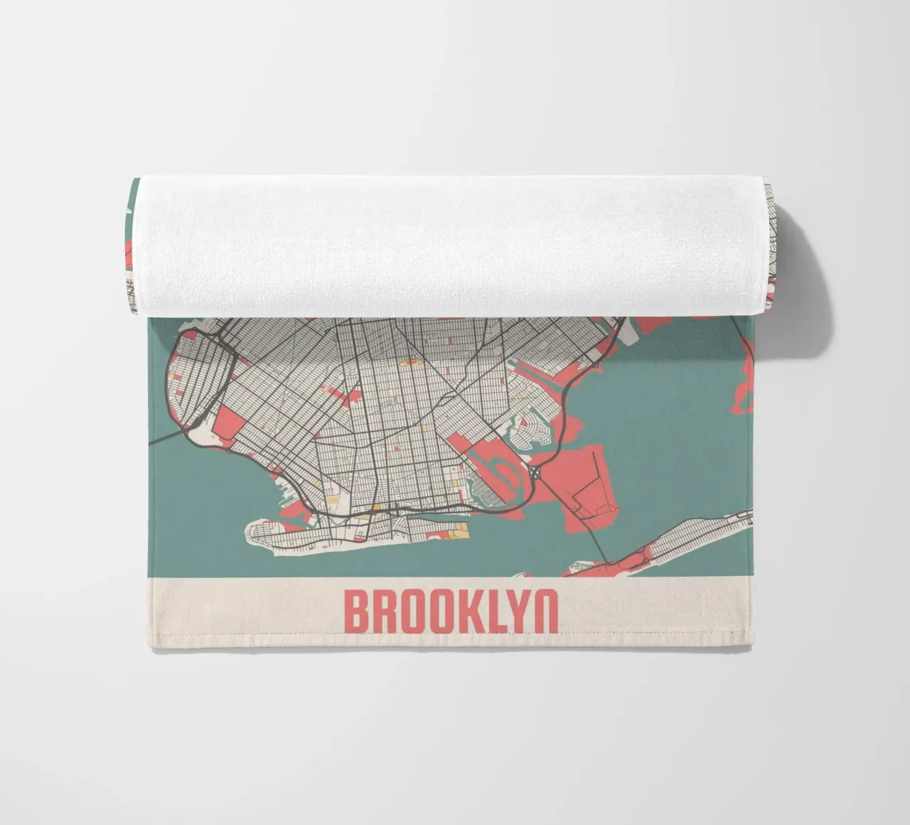 BROOKLYN beach towel by Travelstudio