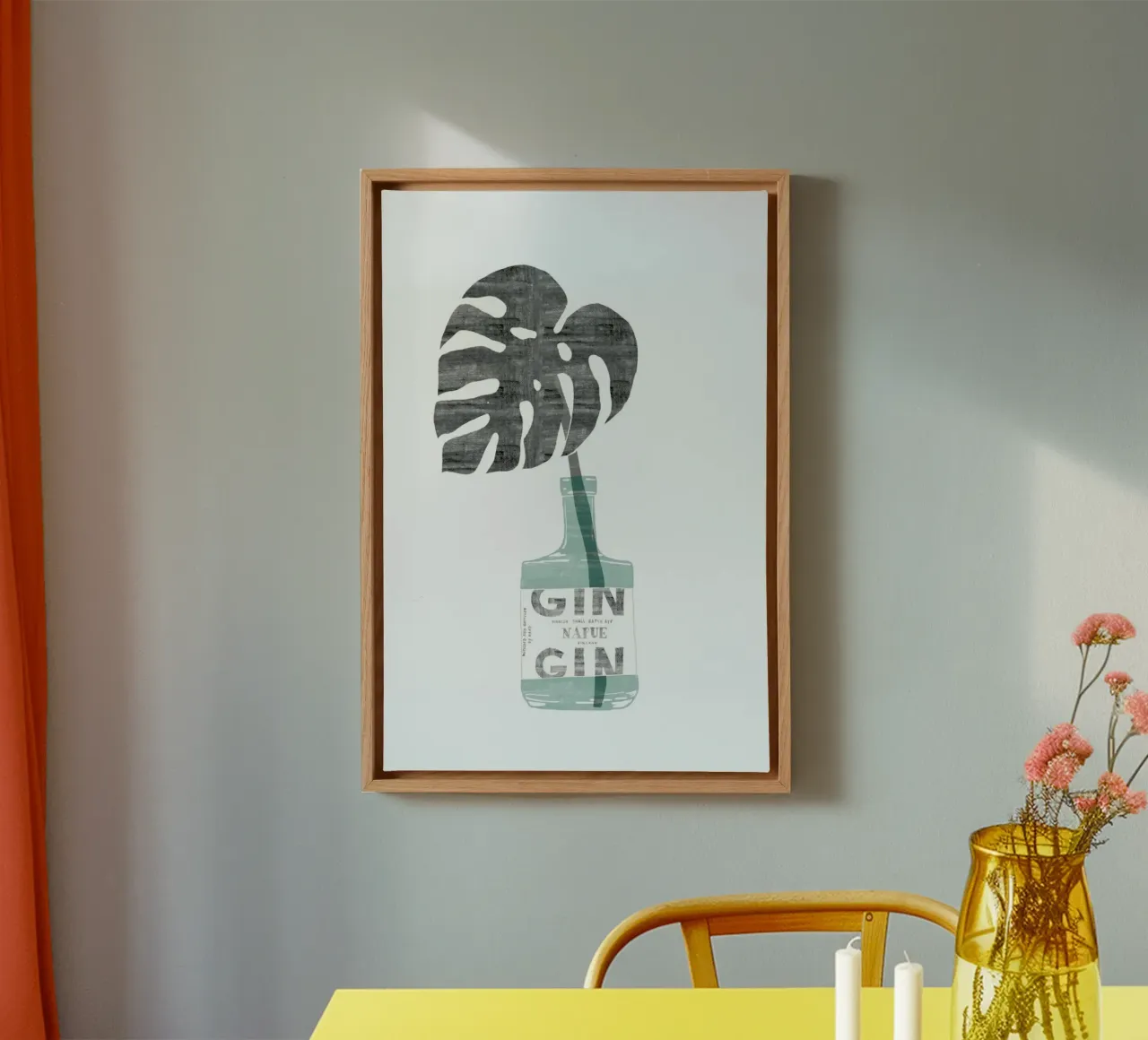 Urban Jungle No. 4 tela con Cornice a cassetta da typealive