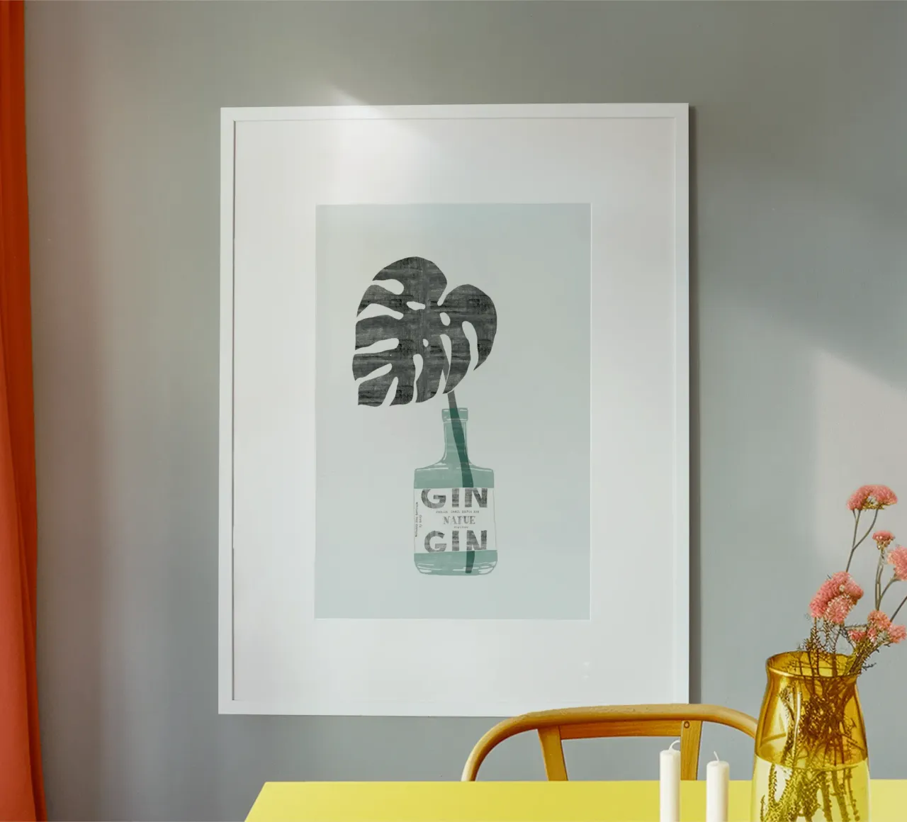 Urban Jungle No. 4 poster con telaio in alluminio da typealive