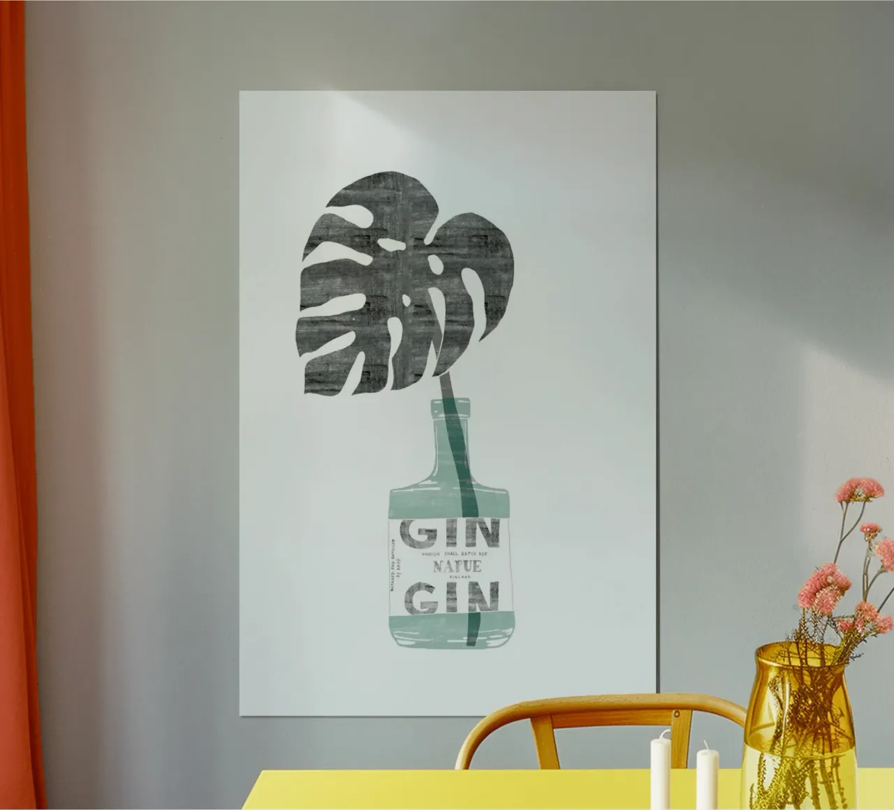 Urban Jungle No. 4 poster con telaio in alluminio da typealive