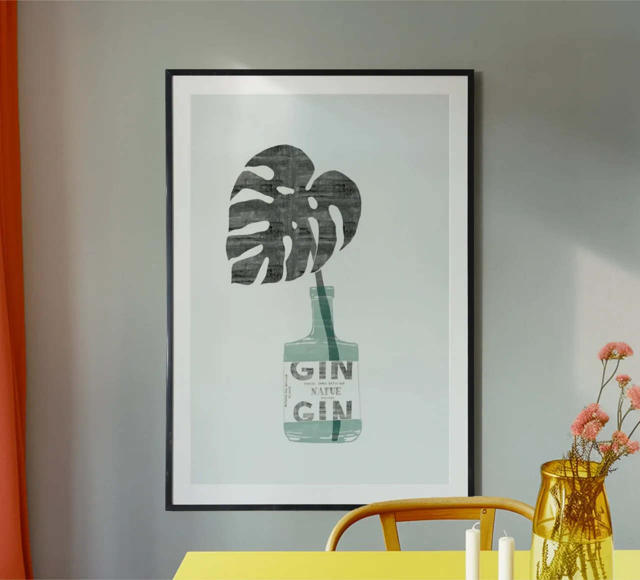 Urban Jungle No. 4 poster con telaio in alluminio da typealive