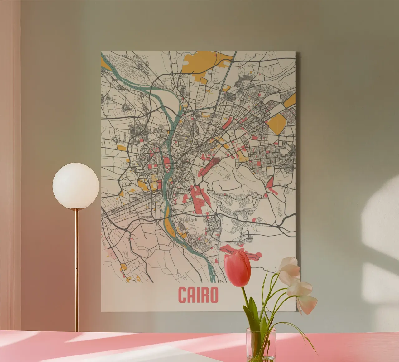 CAIRO tela con Cornice a cassetta da Travelstudio