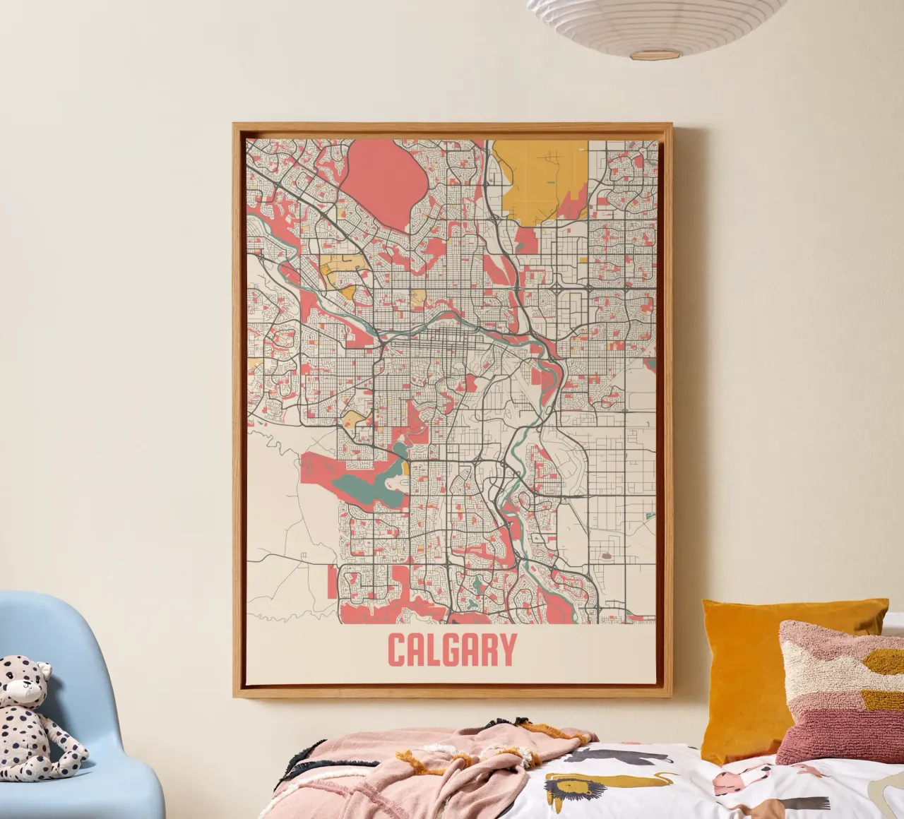 CALGARY tela con Cornice a cassetta da Travelstudio