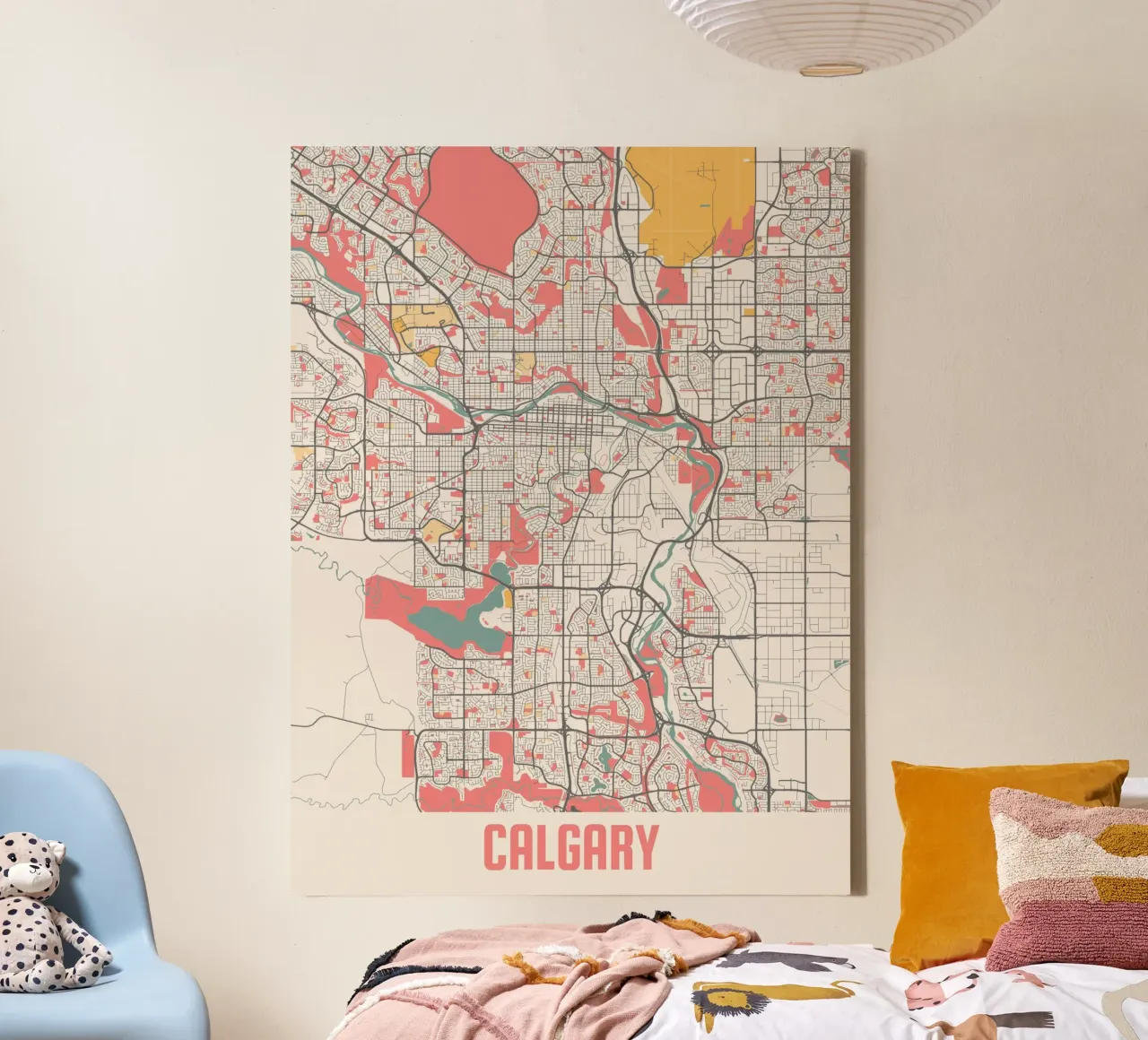 CALGARY tela con Cornice a cassetta da Travelstudio