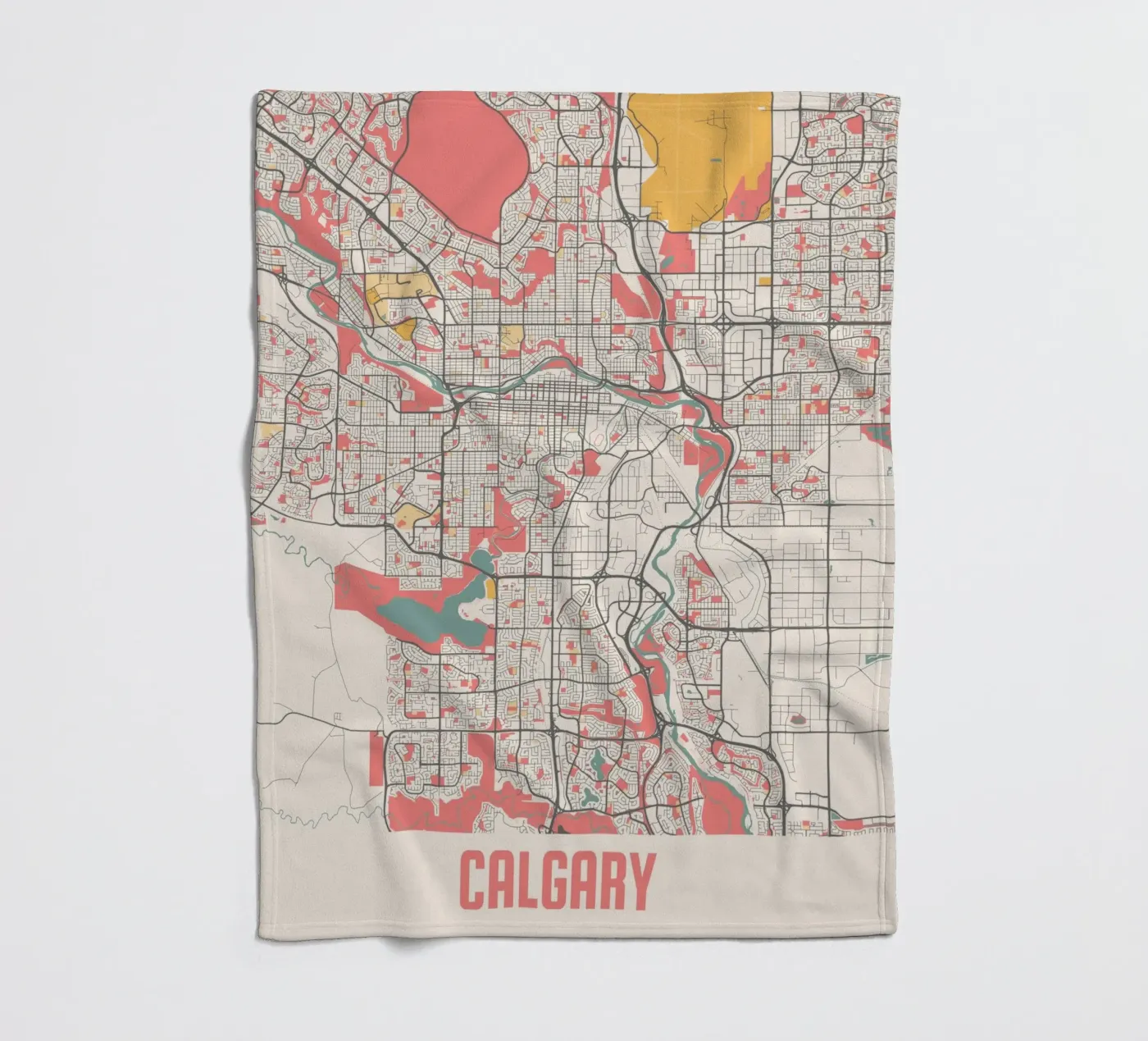 CALGARY fleecedeken van Travelstudio