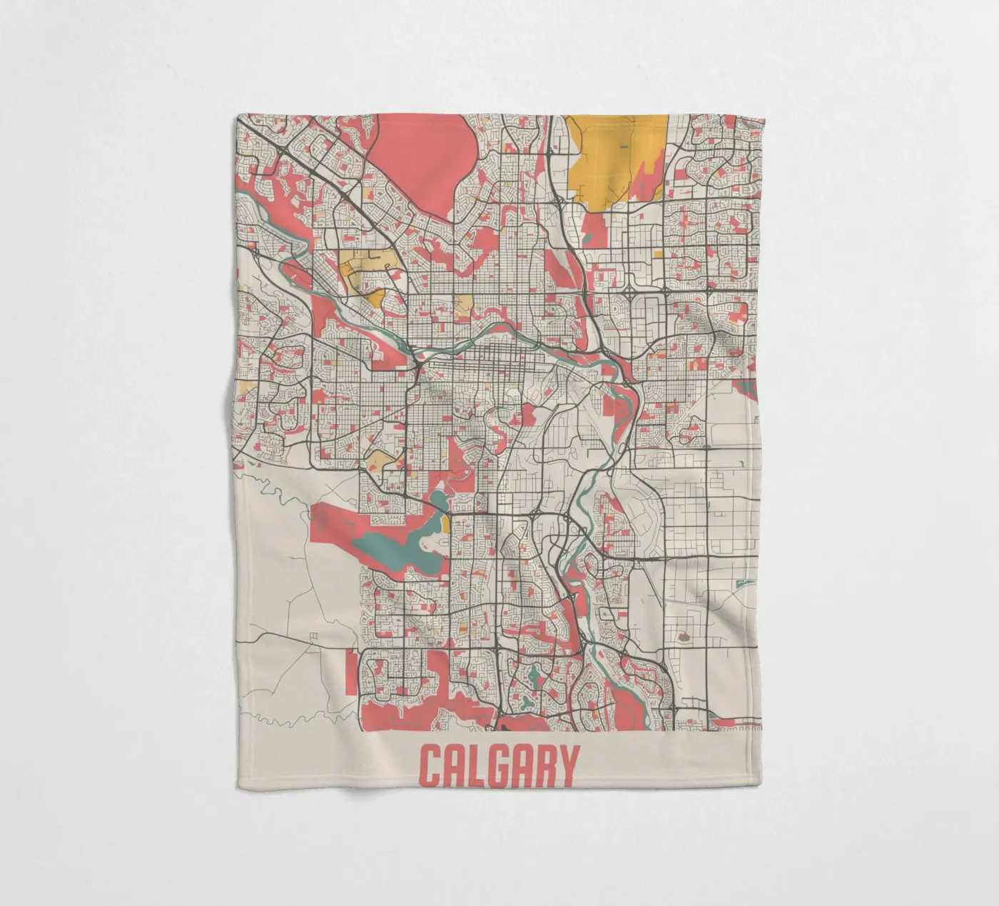 CALGARY fleecedeken van Travelstudio