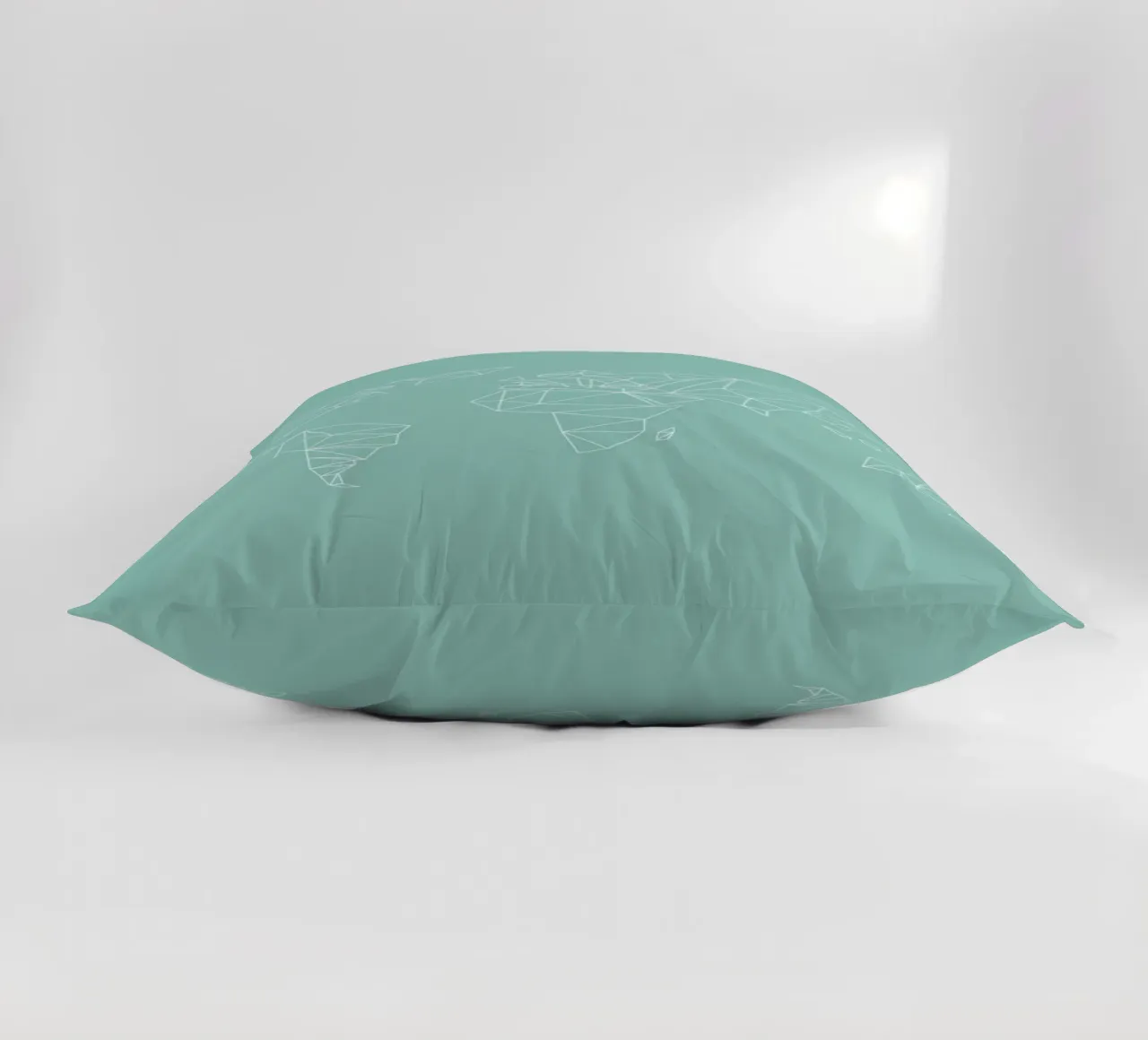 Geometrical World Green 2 cuscino da Studio Nahili
