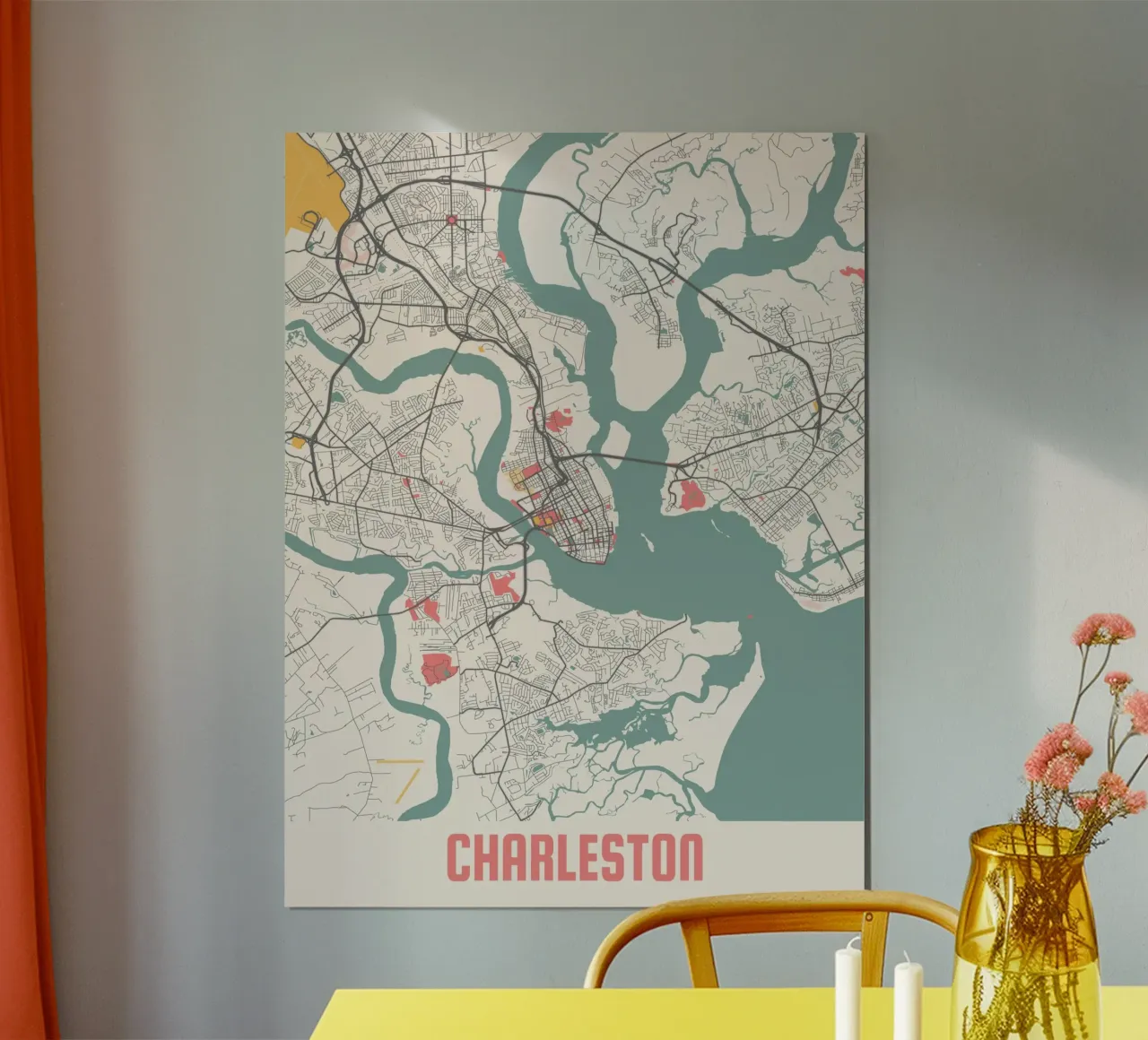 CHARLESTON poster con telaio in plastica da Travelstudio