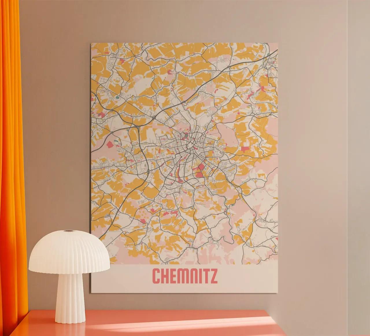 CHEMNITZ poster con telaio in plastica da Travelstudio