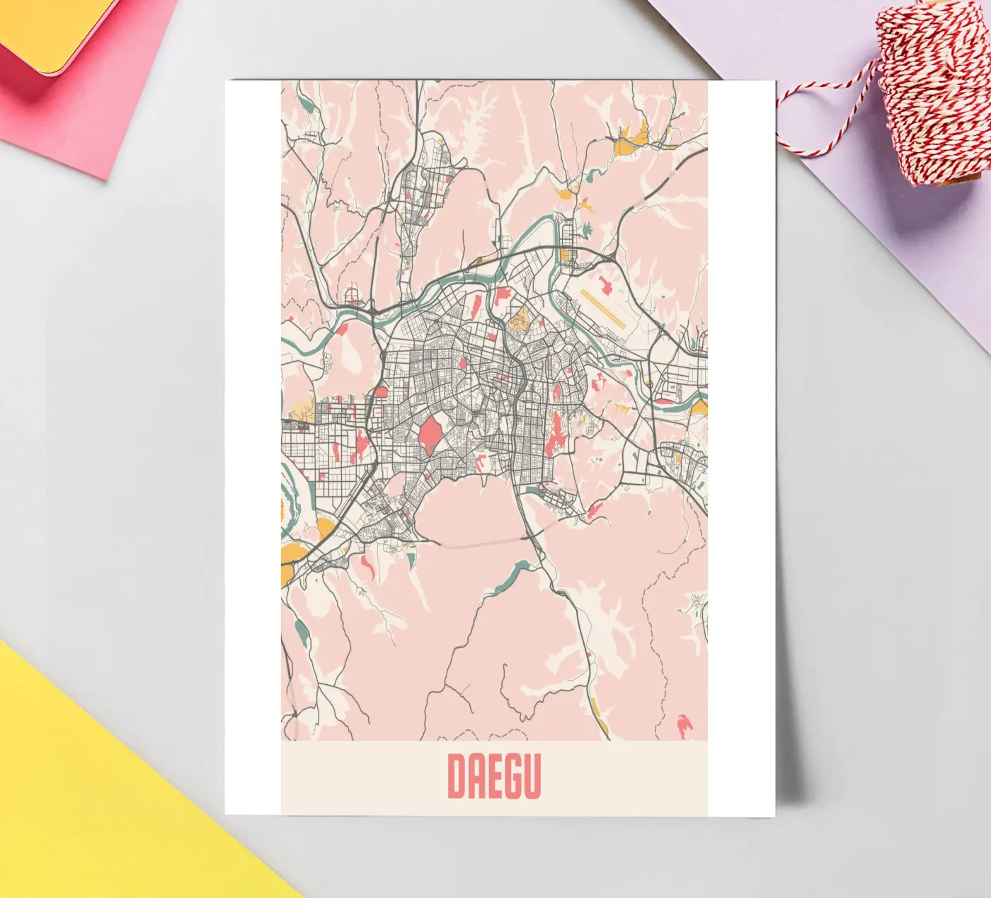 DAEGU Stickerbogen von Travelstudio
