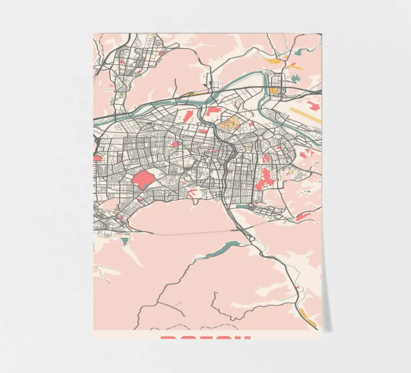 DAEGU foglio adesivo da Travelstudio