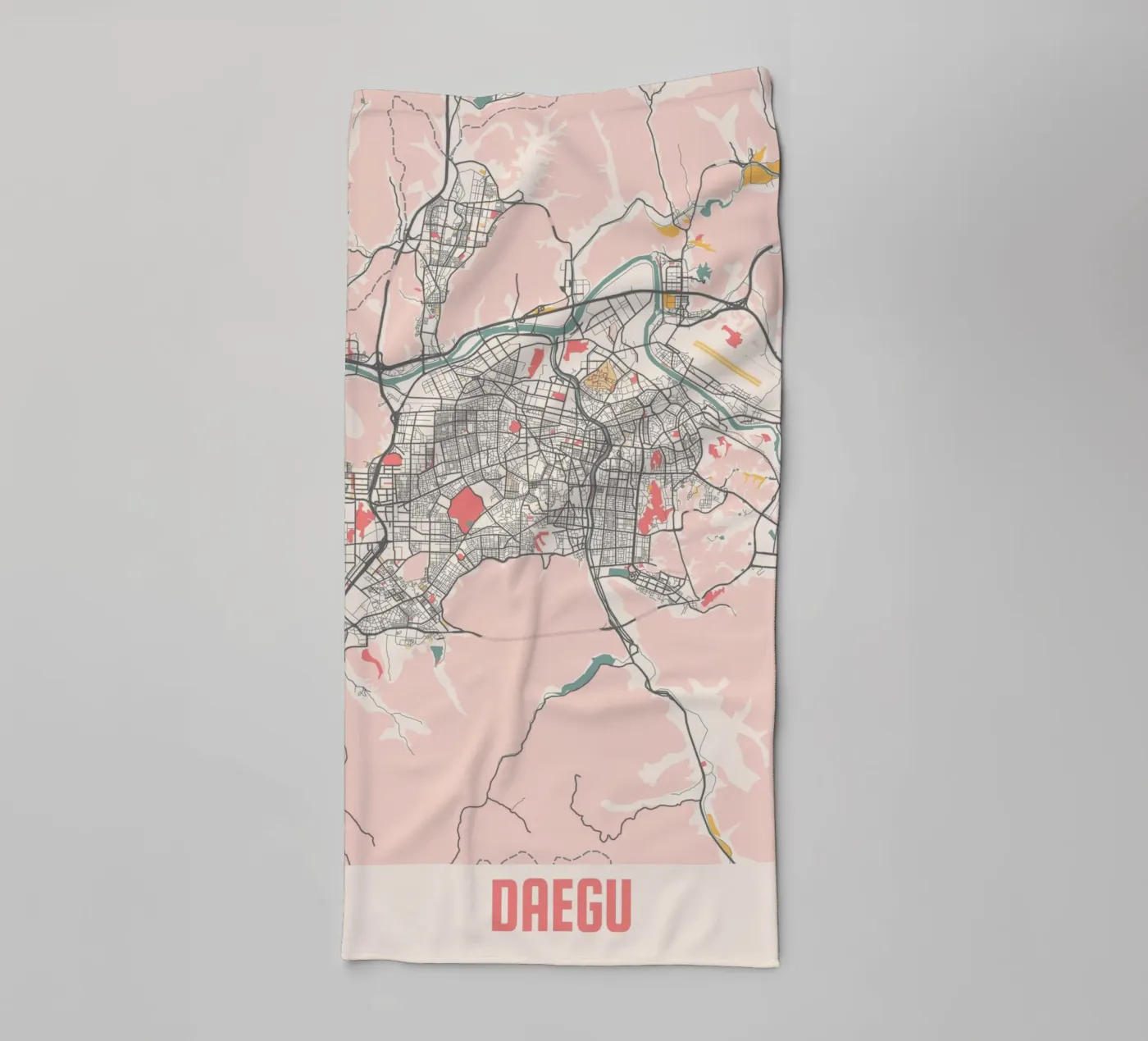 DAEGU badhanddoek van Travelstudio