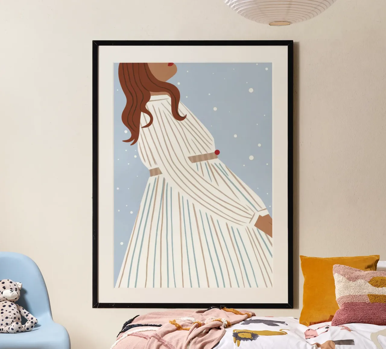 Aspettarsi momenti di gioia poster con telaio in alluminio da Emery Kate