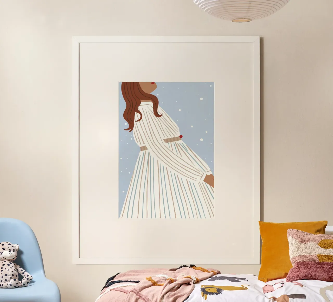 Aspettarsi momenti di gioia poster con telaio in alluminio da Emery Kate