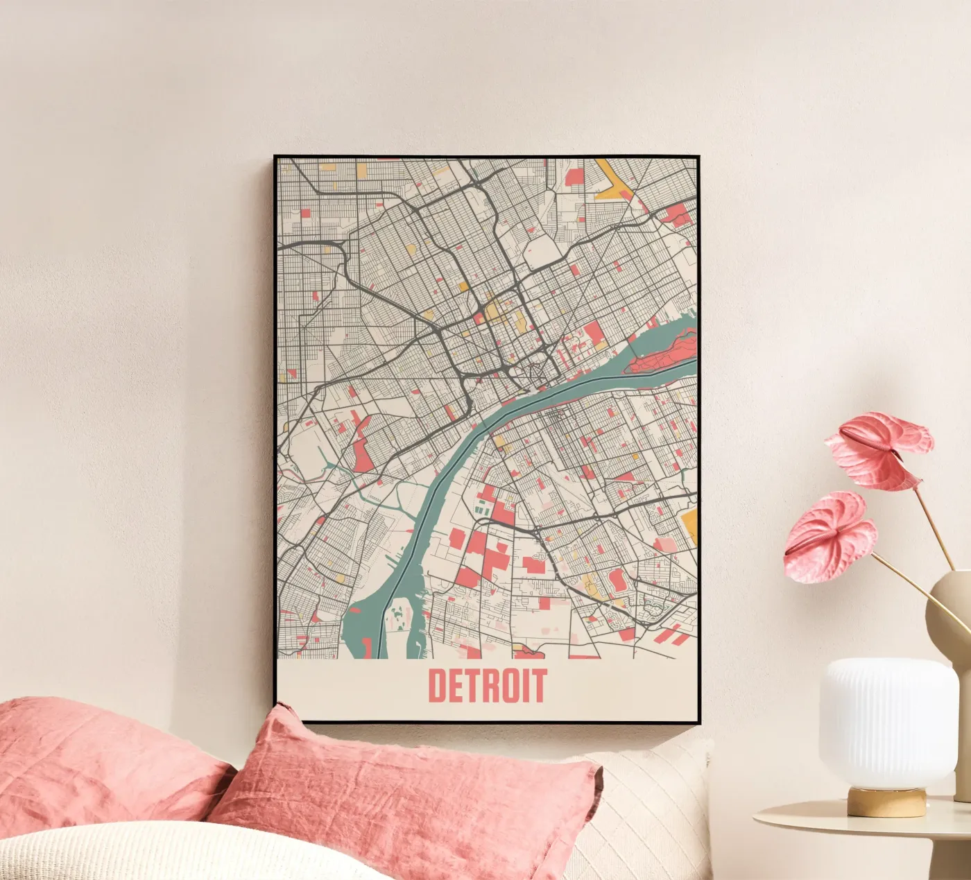 DETROIT acryl van Travelstudio