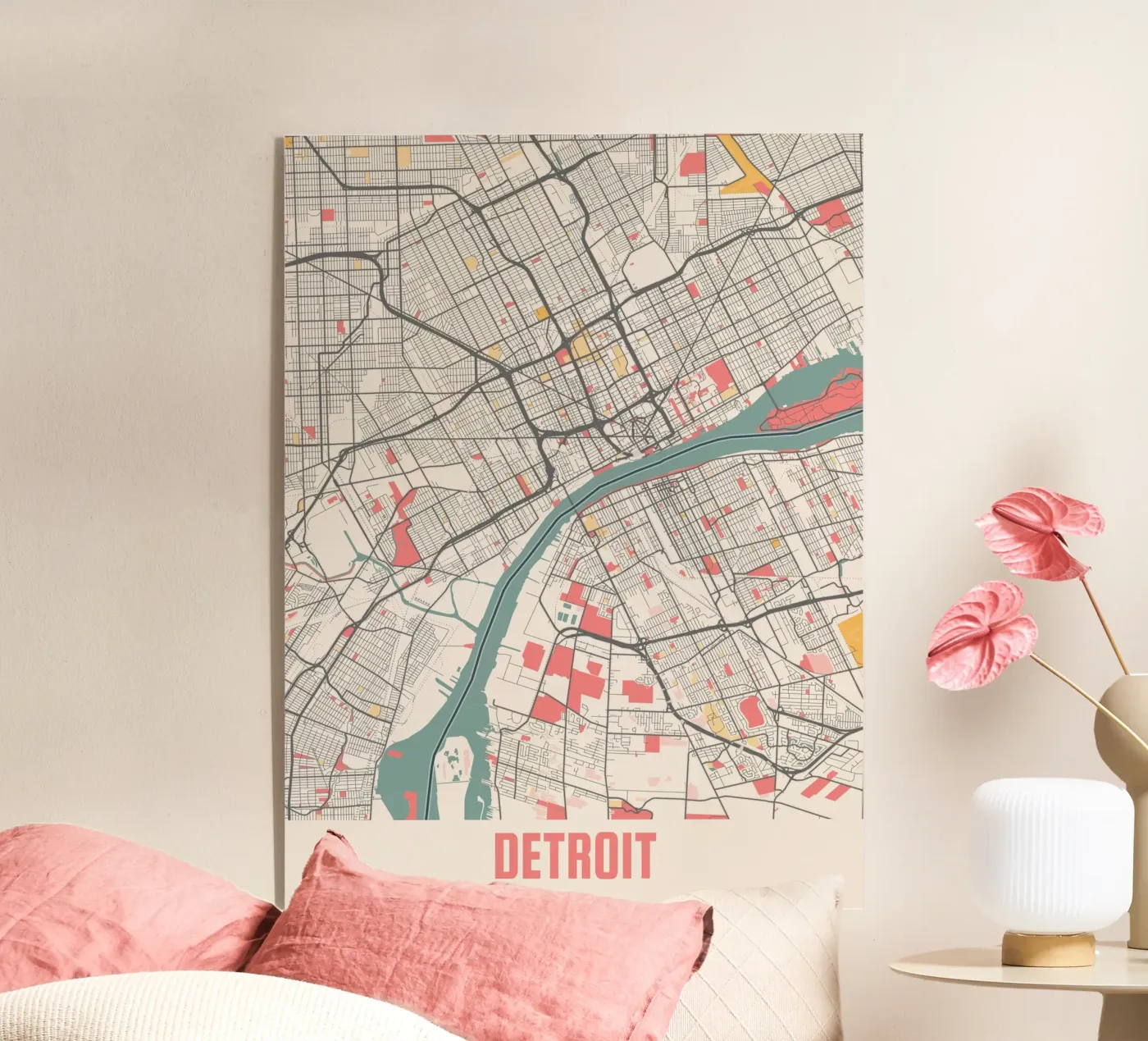 DETROIT acryl van Travelstudio