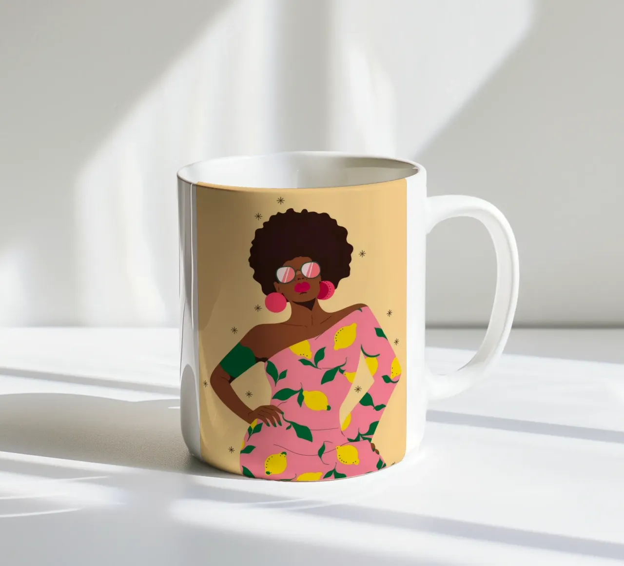 Posizione di fiducia floreale tazza in ceramica da Emery Kate