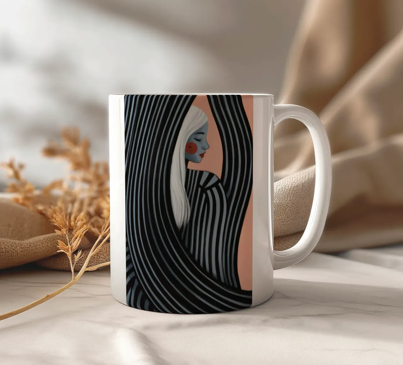 Contemplazione mistica tazza in ceramica da Emery Kate