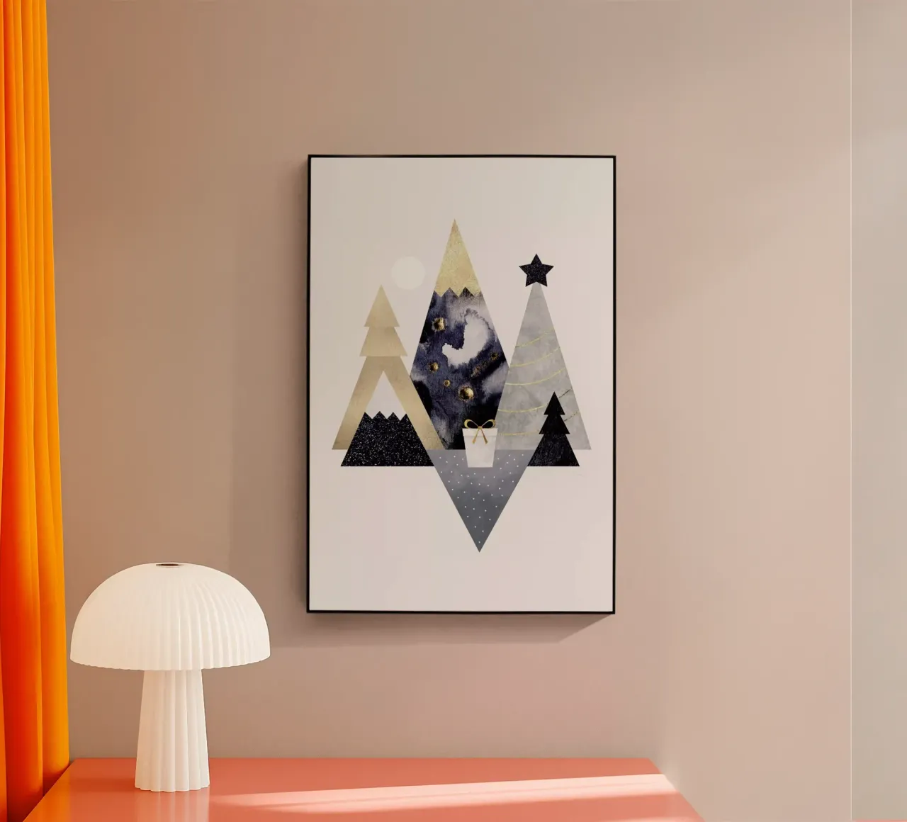 Christmas Mountains plexiglass da Elisabeth Fredriksson