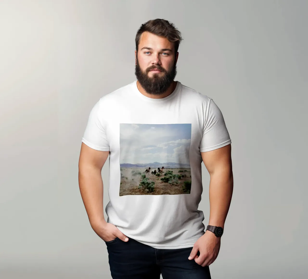 Running Horses t-shirt da Kevin Russ